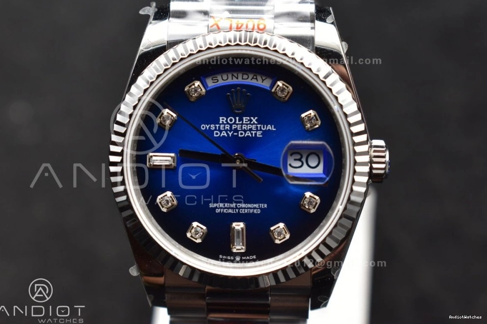 Dial Blue 36 QF Weight) 677 (Gain SS DayDate FlexibleFit Bracelet President Best 904L vr3255 Steel Edition V5 on Diamond 0318